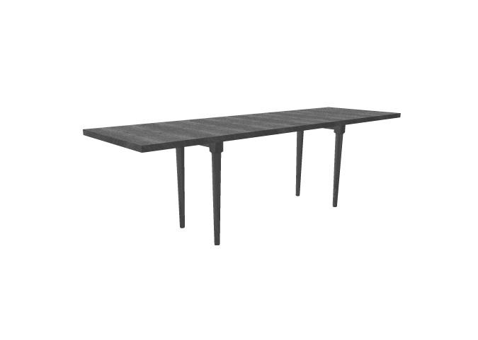 Table with tops in white laminate F2255 and frame in white lacquered metal RAL9003, or tops in graphite-coloured laminate F7837 and frame in graphite-coloured lacquered metal RAL 8019.