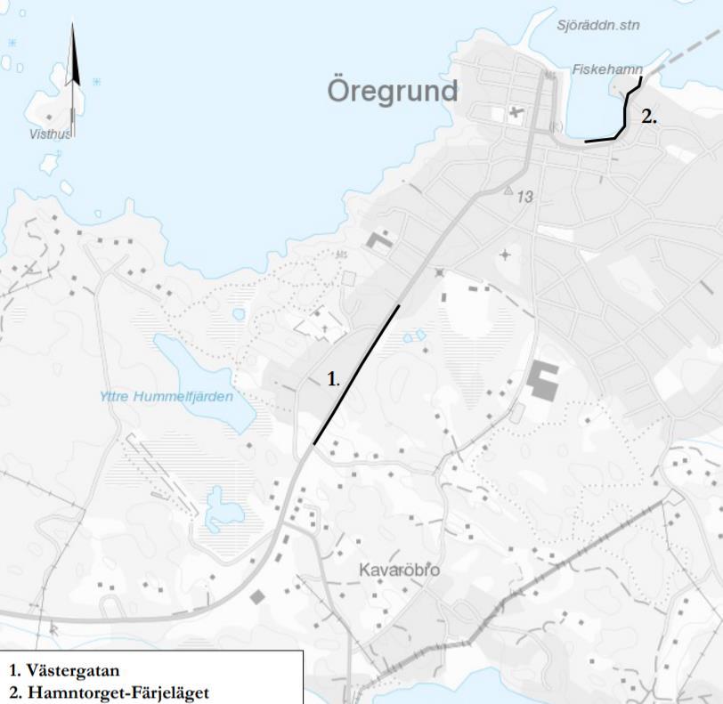 18 (86) 1.3.5. Gång- och cykelplan 2016 6 I Östhammar kommuns gång- och cykelplan finns två prioriterade åtgärder för gående och cyklister.