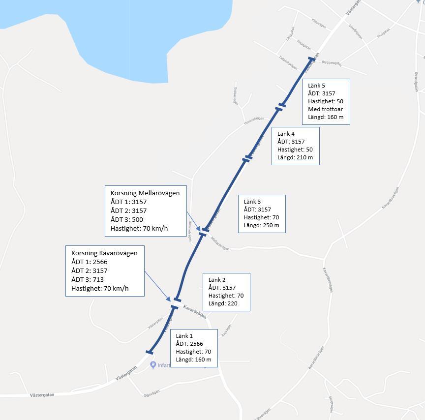 62 (86) Bedömd effekt Figur 31. Sträcka som är utsedd för anläggning av gång- och cykelbanan.