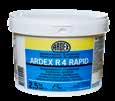ARDEX R 4 RAPID är ett grundnings-/ primerfritt snickerispackel. ARDURAPIDEFFEKT. Konsistens: Pastaliknande. Skikttjocklek: Från 0-10 mm. Vid mindre lagningar obergränsad lagtjocklek.
