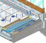 Watec Drain KP dräneringsmatta 2. ARDEX 7+8/8+9 i två strykningar 3. Diprotec AB-K tätningsband 4. Watec Drain DP 21 avrinningsprofil 5. Watec FS kanttejp 6.