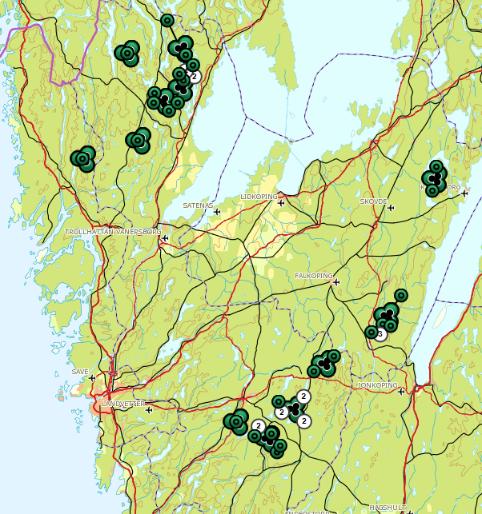 Jaktområdena är avgränsade dels med hänsyn till var lodjuren gör mest skada, dels med hänsyn till var i länet de flesta loföryngringarna har