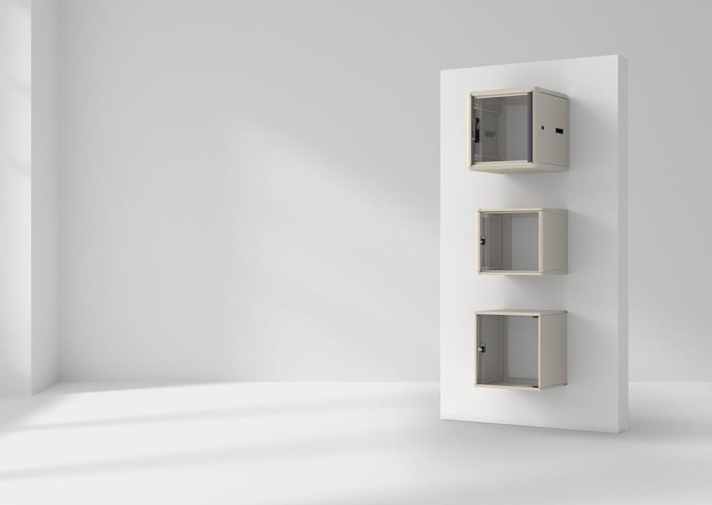 VÄGGSKÅP FLEXIBLA VÄGGSKÅP FÖR MINDRE NÄTVERK Enoc System har väggskåp i såväl premium- som basicsortimentet. Smart och funktionell design för mindre nätverk.