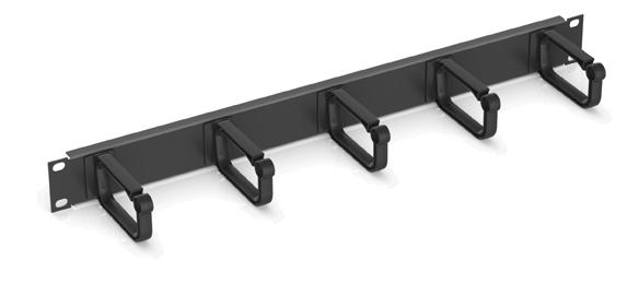 stabil och flexibel plast Kabelringar 44 x 89 mm Horisontell kabelhantering