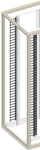 GENERELLA TILLBEHÖR CT KABELKANALER CTH Premium horisontell kabelkanal. 19" 2HE kabelkanal med delar från CT1.