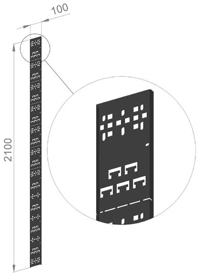 GENERELLA TILLBEHÖR KHV VERTIKAL KABELHÅLLARE KHVN VERTIKAL KABELHÅLLARE KHV X1-S F1 med KHV S KHVN S KHVN L F1 med KHVN S Vertikal