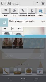 Kom igång Autorotera skärm Telefonen har en lutningssensor.