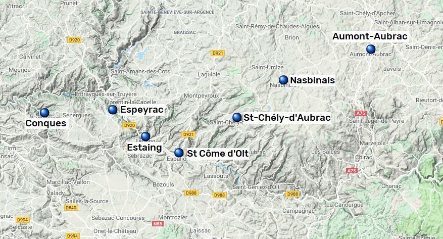 Via Podiensis, Aumont-Aubrac - Conques, 7 nätter 6(6) Via Podiensis Via Podiensis är den mest populära av de franska leder som så småningom leder till Santiago de Compostela.