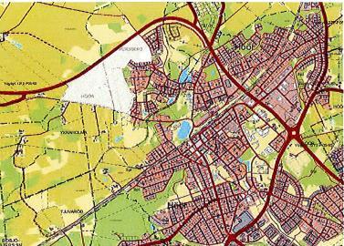 Figur 1: Maglehill, markerat vitt område. Figur 2: Kvarnbäck 1 och 2, skaffrerat område.