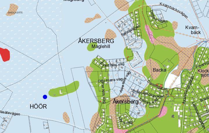 3 UNDERLAG 3.1 MARKFÖRHÅLLANDEN Utdrag från SGU:s jordartskarta ses nedan. Inom Kvarnbäck är det övervägande sandig morän.