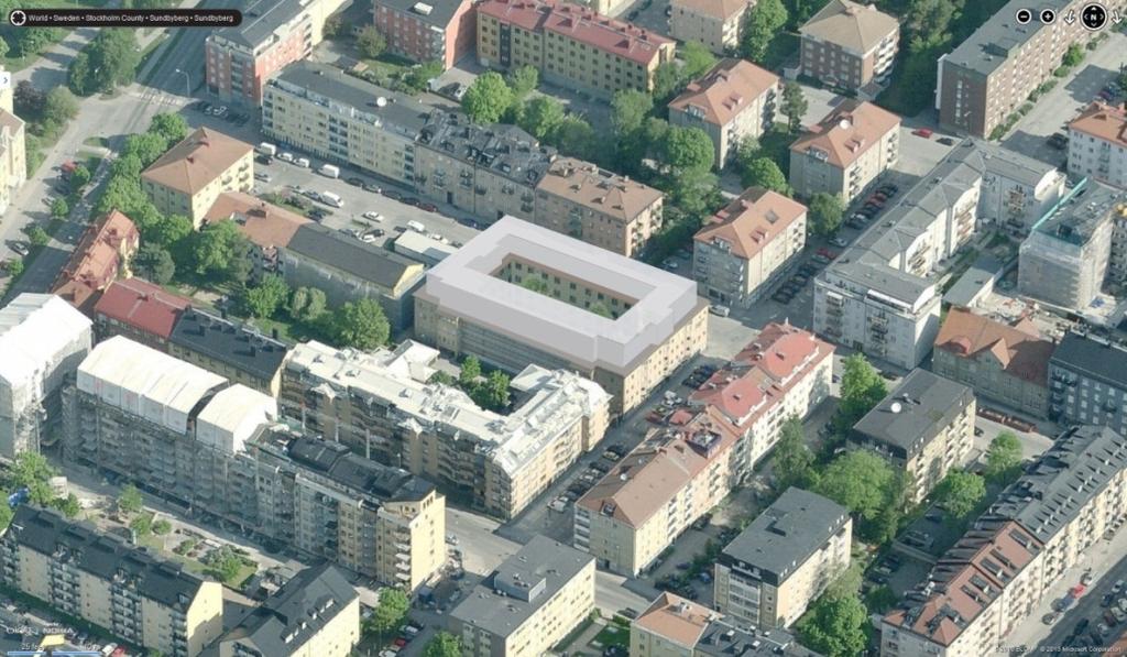 Parkering Enligt stadens parkeringsnorm (bilaga till Trafikplan för Sundbyberg godkänd av stadsbyggnads och miljönämnden den 24 april 2012) bör det finnas 60 bilplatser och 262 cykelplatser med