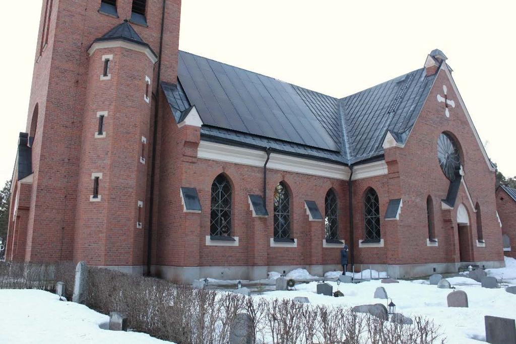Figur 13 Södra takfallet på Stuguns kyrka efter