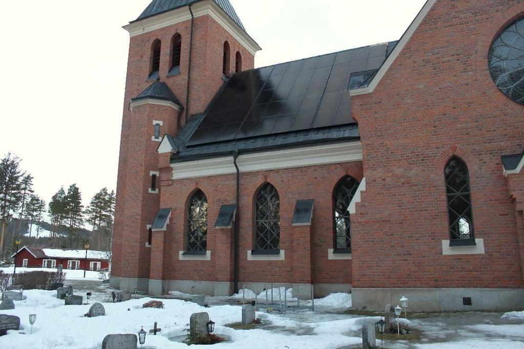 Figur 14 Södra takfallet på Stuguns kyrka efter