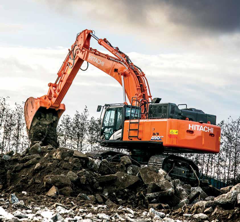 ZAXIS-6-serien HYDRAULISK GRÄVMASKIN Modell : ZX490LCH-6 Nominell motoreffekt : 270