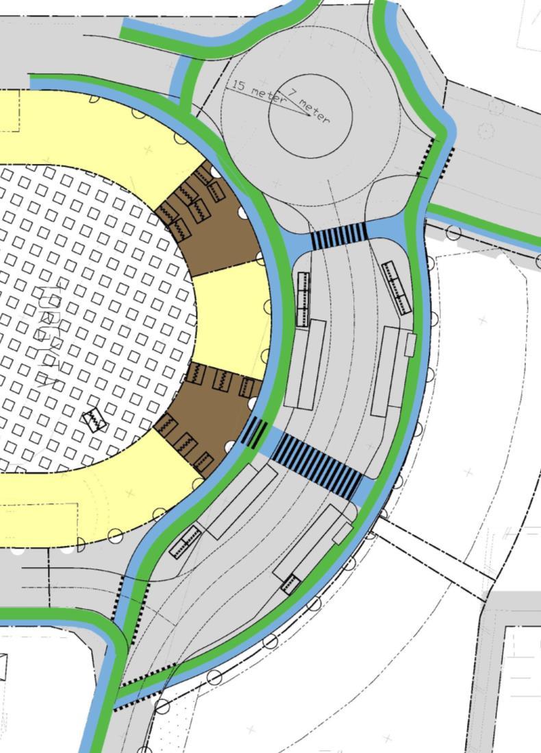 kommer ett nytt gångstråk tillskapas genom bebyggelsen på östra sidan av Norra Västkustvägen för att koppla de östra delarna av Bjärred med centrum.