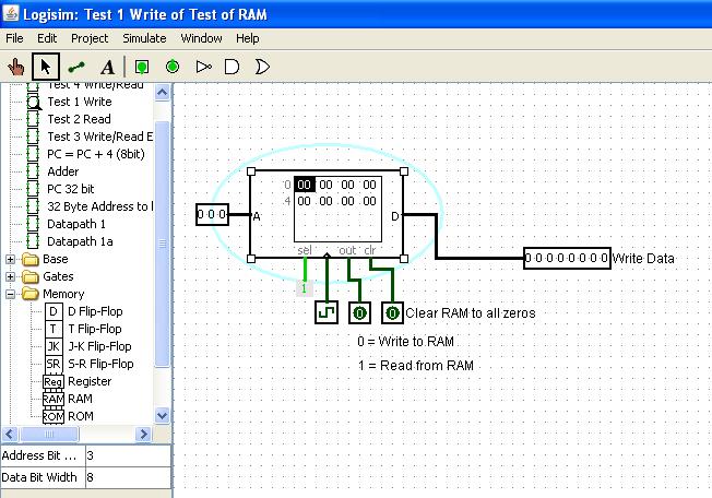 .. x x2 x x Kan inneålla både data och instruktioner (stored program concept). I detta fall har jag valt bitars adress adresserbara minnes-celler...... som innehåller bitar vardera.