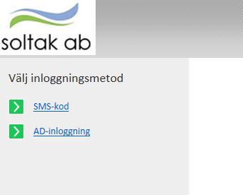 Inloggning utifrån (när du inte är inloggad i kommunens nät) Skriv in adressen extportal.soltakab.se i din webbläsare i dator eller mobil.