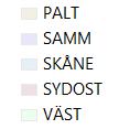 region Öst, som planeras gälla från och med 2018-04-01.