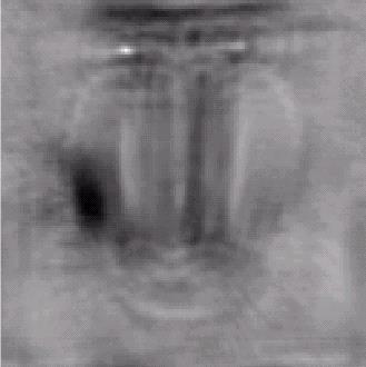 y F u, v G u, v Mönsterdetektering med korreltion Korreltion i Fourierdomänen (f och g reell): f g x, y F u, v G u, v Fig. 7.