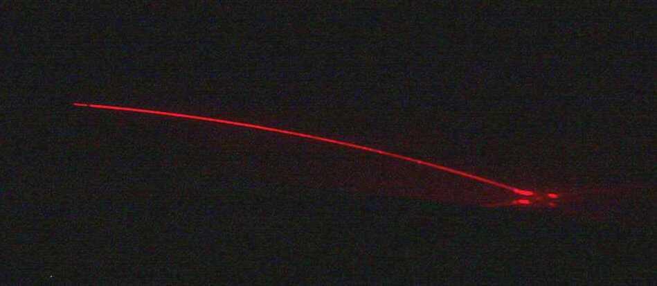 Lasersråle i sockerlösning