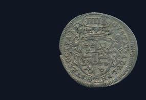 Typmynt. 1/1+ något bucklig. 3 000 903* Utländska mynt som cirkulerat i Sverige. Abbasid. Harun al-rashid 170-93AH.
