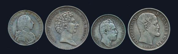 400 970 Lot äldre svenska silver- (9) och kopparmynt (40) i mycket bl kval, inkl 2 mark 1716.