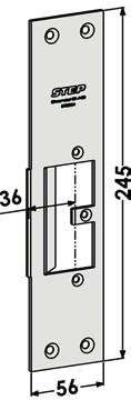 Montagestolpar i rostfritt stål anpassade för Lambda profilsystem Artikelnr. Benämning Mått Plösmått ST9555H Stolpe höger anpassad för Lambda 77.