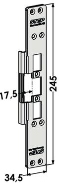 245x28 4,5 mm ST6536 Plan stolpe (passar också för utbyte av STEP 25 med stolpe ST635). 245x36 11,5 mm ST6548 Plan stolpe.