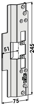 245x32,5x9 9 mm ST6516 Stolpe anpassad för Schüco