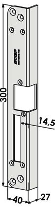 300x40x27 14,5 mm ST184-A ST184-B ST186-A ST186-B Plana montagestolpar i rostfritt stål till STEP 18 