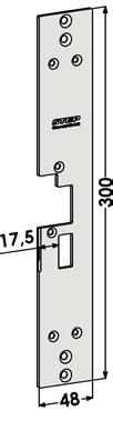 320x73 52,5 mm ST1890-B Vinklad stolpe