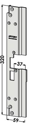 410x39 13 mm ST188-A ST188-B ST3095 ST3096 Förstärkningsbehör i rostfritt stål till STEP 18 Secure Artikelnr.