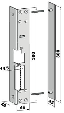 Förstärkningsbehörssats vänster (komplett inklusive stolpe). Passar Connect/Modul.