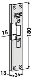 Stolpe vänster, för utbyte från Connect fallås till Modul fallås med befintligt urtag i karmen för exempelvis stolpe 511.