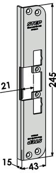 200x40x15 12 mm ST4006V Vinklad stolpe vänster för Modul motsvarande säkerhetsslutbleck 1887-1. 200x40x15 12 mm ST4011-12 Vinklad stolpe runda hörn motsvarande standardslutbleck 1264.