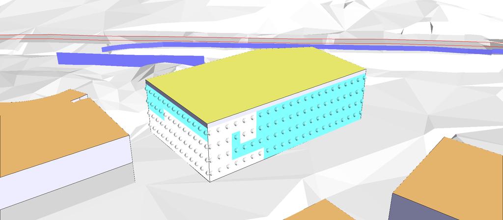 Fasad mot söder WSP Akustik Arenavägen 7 SE-121 77 Stockholm Tel +46 10 7225000 Box 13033 Hemsö Skolfastigheter AB Maximal ljudnivå dba ref.