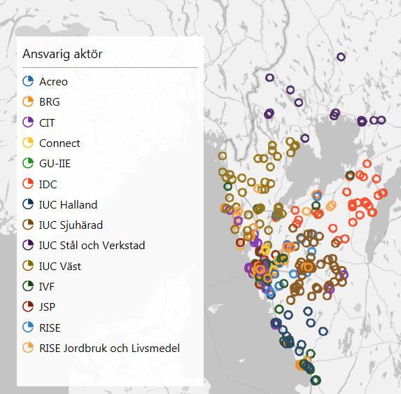 22 Figur 12 Fördelning (postnummer) på de bolag som