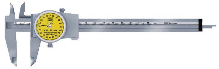 99 00510008 TESA DIAL CALIPERS Stötsäkra skjutmått,