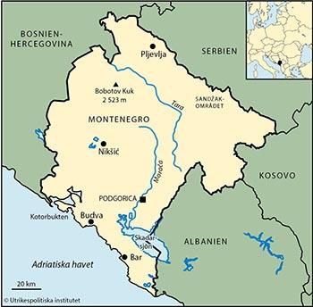 Montenegro har kust mot Adriatiska havet och är politiskt öppet mot västra Europa som kandidat för medlemskap i EU och Nato.