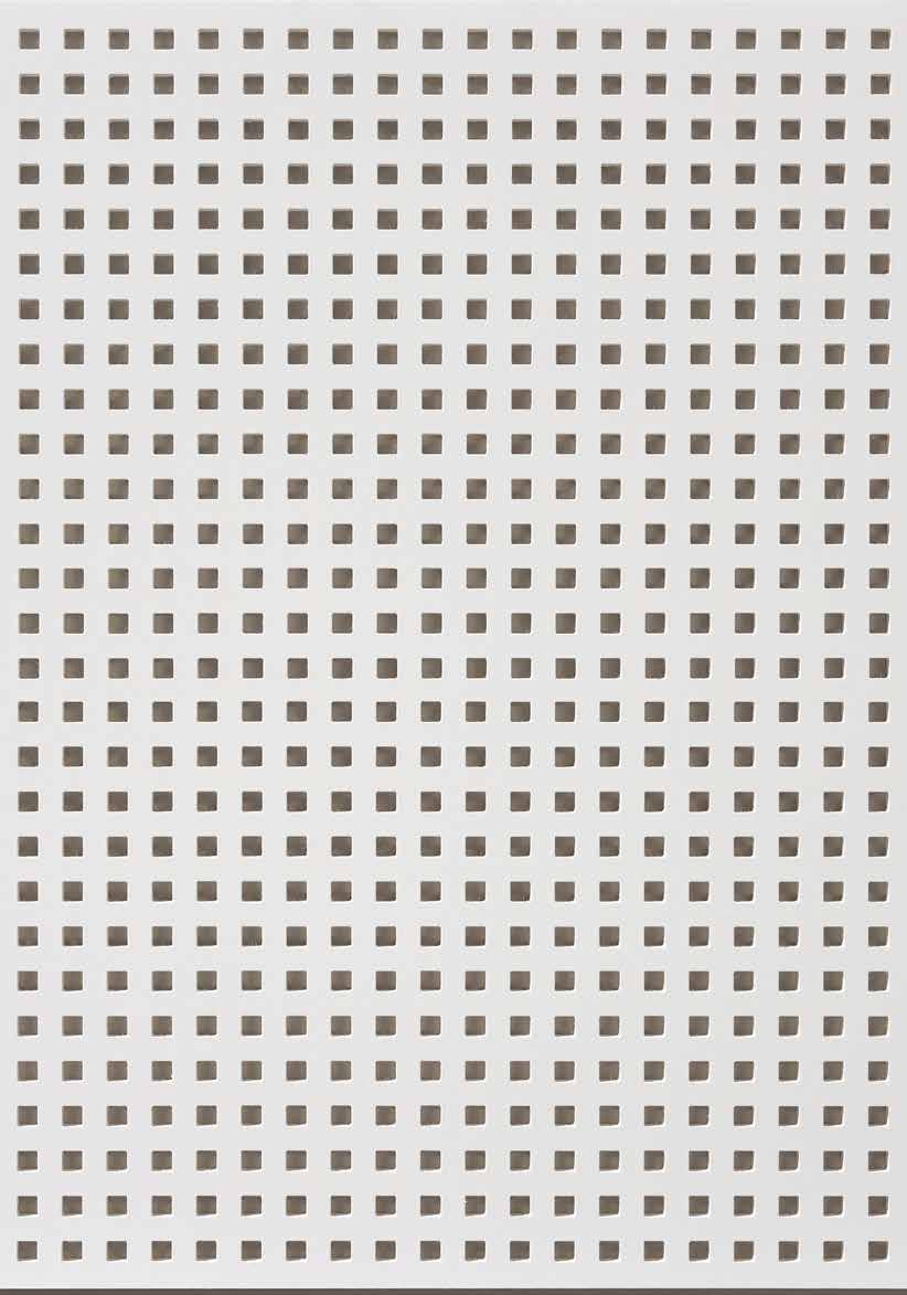 UNITY 9 9.0x9.0 mm kvadratiska perforeringar Formen för den perforerade designen hos Unity 9 erbjuder taket ett maritimt uttryck.