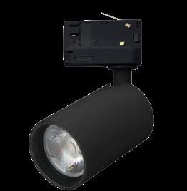 Armaturerna är gjorda av aluminium med 230V 3-fas universaladapter och har en klar frontlins (25º) som är försänkt och försedd med en