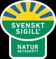 CERTIFIERAT NATURBETESKÖTT SIGILLNIVÅ - Miljöansvar - Endast ekosoja - Ingen GMO - Djuromsorg - Tillgång