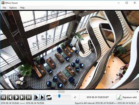 AVI-export från Viewer Ethiris native export, det vill säga export av inspelad video i Ethiris eget format, är på flera sätt överlägset en export till AVI-format.