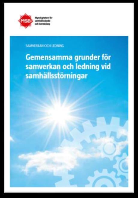 Projekt Ledning och Samverkan 2012-2014 Myndigheter med särskilt ansvar för krisberedskap, representanter för kommuner och landsting/regioner, myndigheter, forskare och experter.