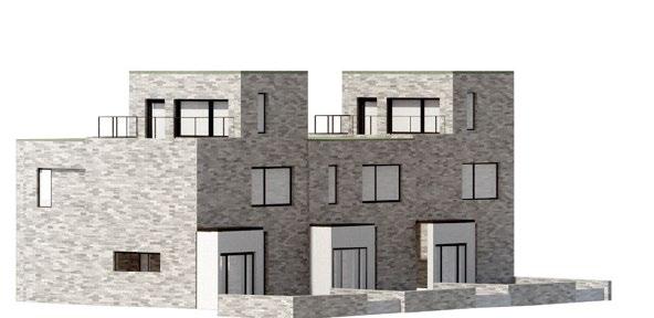 Här angivs även bestämmelse (f 2) som innebär att bostadsbebyggelsen endast får vara av radhus, kedjehus eller parhus.