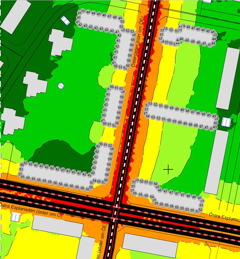 2 Situation 2 - befintliga bostäder utan nya projektbebyggelse Beräkningsresultaten finns presenterade som grafiska utbredningskartor i Bilaga 4 - Bilaga 3Bilaga 6. 5.