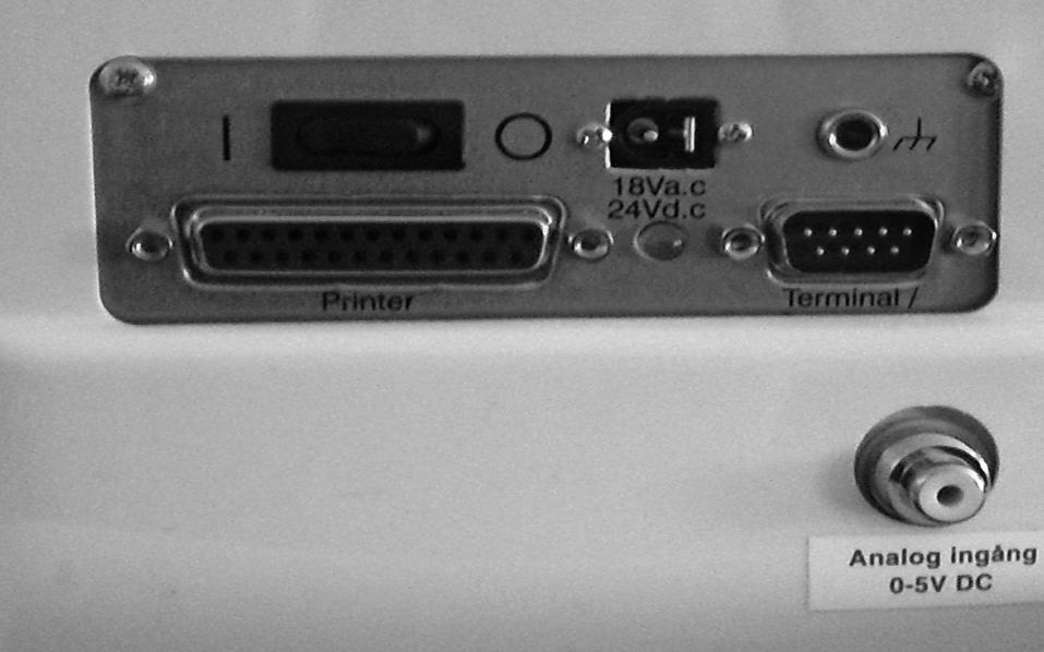 Anslutning till styrenhet Inställning av kommandotyp (PC eller EKG) Fr.o.m. programversion R15 Kontrollera att bromsbandet sitter löst runt bromshjulet.