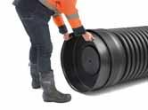 Montering av ändpropp Infiltrationsrör dim. 600 mm Muffända dim.