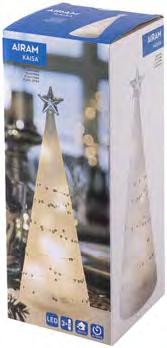 10 WITE 6h TIMER 3 x KAISA LASITORNI Kaunis lasinen koriste joulupöytään tai somisteeksi.