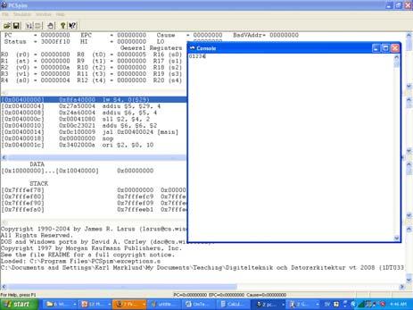 if_then_elses Branch Not Equal: bne Viktigt att ge etiketter namn som beskriver vad programet gör data STR_THEN: asciiz "lika!" STR_ELSE: asciiz "olika!